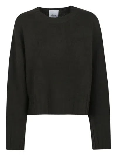 Allude Suéter Cuello Redondo - Negro In Black