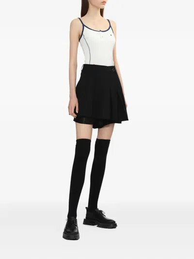 Bapy By *a Bathing Ape® Ribbed Button-placket Tank Top In White