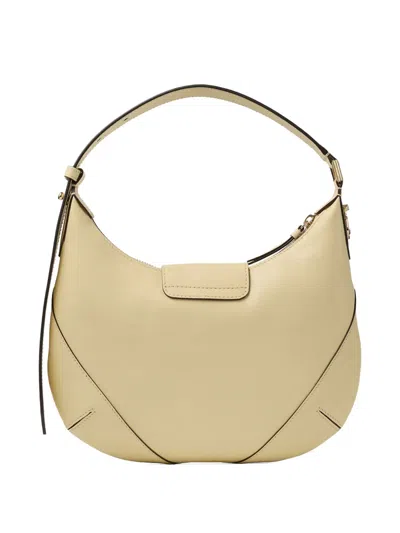 Jimmy Choo Small Bar Hobo Bag In Biker Leather In Neutral