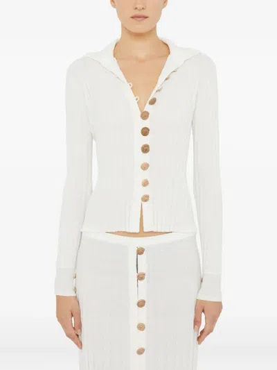 Christopher Esber Button-details Cardigan In White