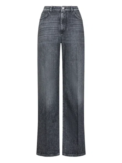 Seventy Belt Loop Denim Trousers In Black
