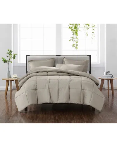 Cannon Solid Comforter Set In Gray