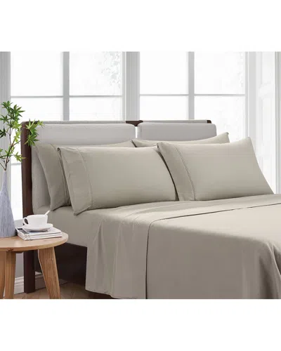 Cannon Solid Sheet Set In Brown