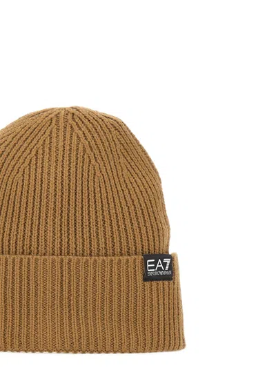 标贴罗纹套头帽