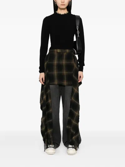 Miharayasuhiro Checked Skirt In Multi