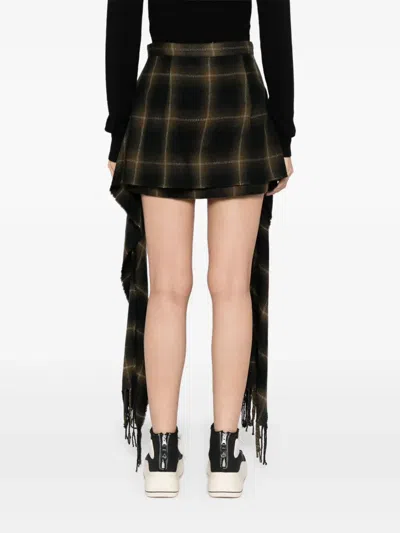 Miharayasuhiro Checked Skirt In Multi