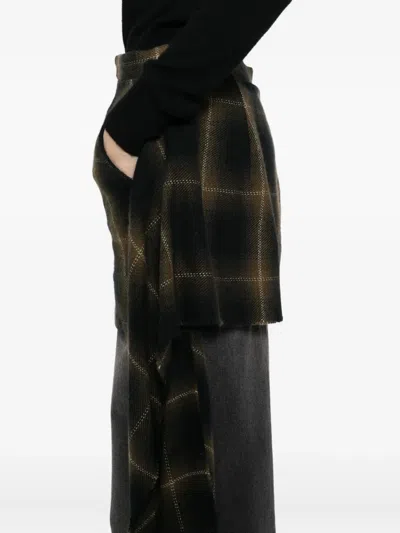 Miharayasuhiro Checked Skirt In Multi