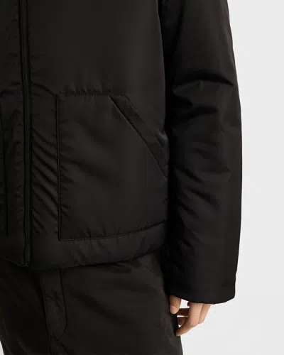 Prada Men's Hooded Re-nylon Jacket In Black