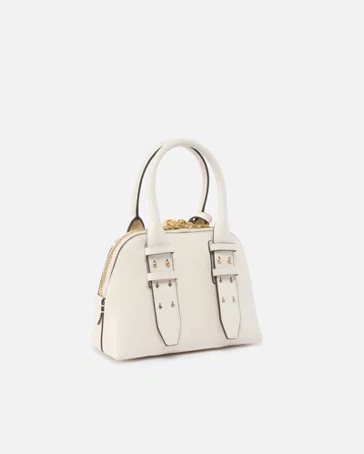 Pinko Leather Mini Escape Bag Bowling Bag In White