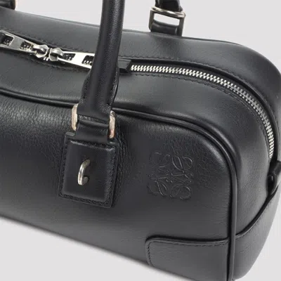 Loewe Womens Black Amazona 23 Cropped Leather Shoulder Bag