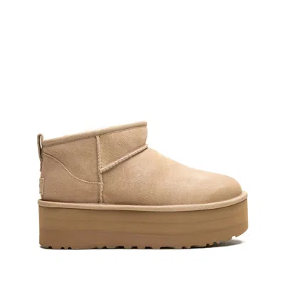 Ugg Classic Ultra Mini Platform Sand Boot In Neutral
