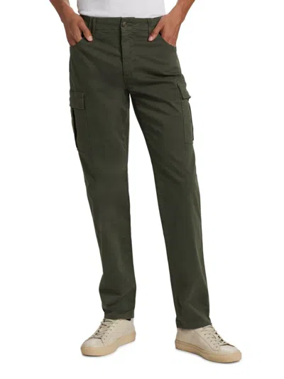 Paige Ronin Cotton-blend Cargo Pants In Green