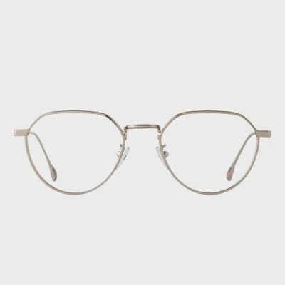 Paul Smith Silver 'fisher' Spectacles Multicolour In Gold