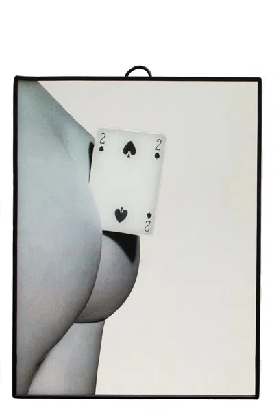 Seletti 'due Di Picche' Small Mirror In Multi