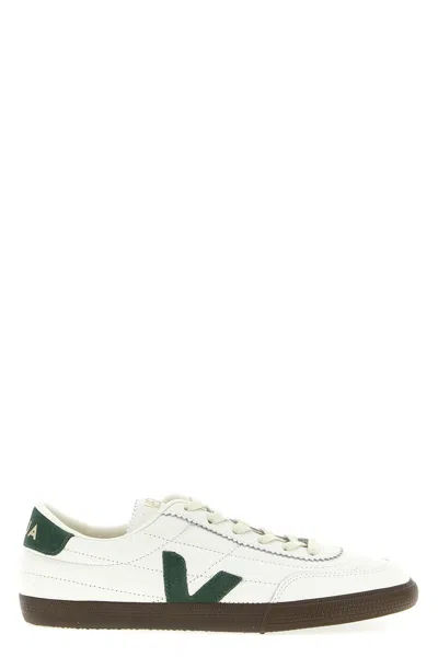 Veja Multicolour Leather Suede Sneaker In White