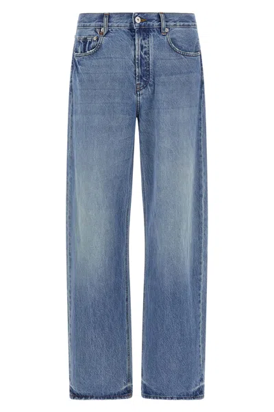 Jacquemus Le De-nime Droit Jeans Multicolor In Blue