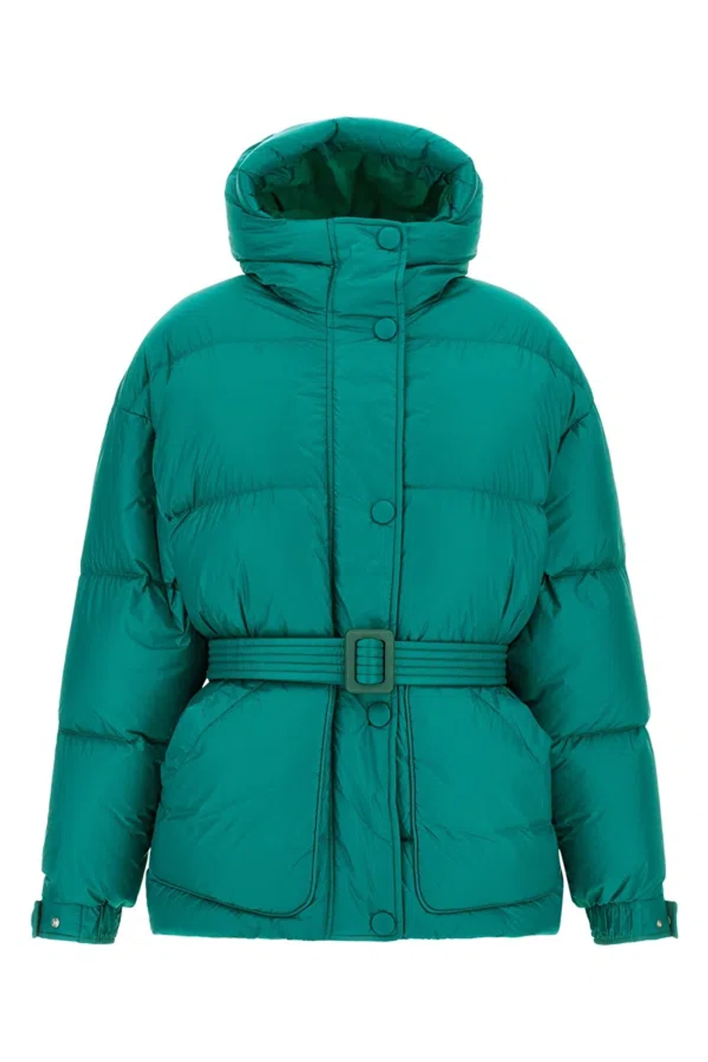 Ienki Ienki Michlin Hooded Down Jacket Belted Waist In Blue | ModeSens