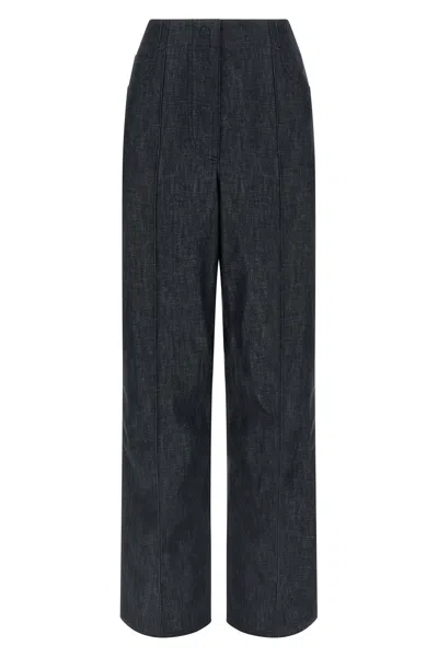 Fendi Women Cotton Wide-leg Trousers In Multi