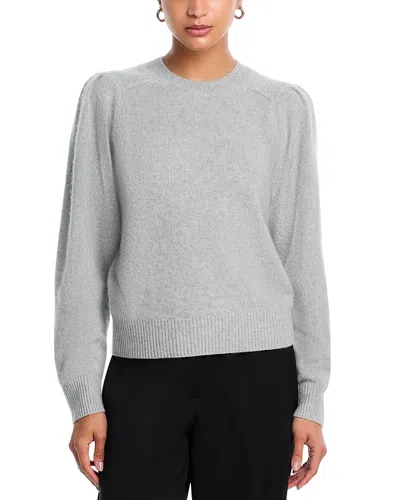 Aqua Cashmere Puff Sleeve Sweater - Exclusive In Gray