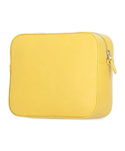 Coccinelle Tebe Logo Printed Small Shoulder Bag In Yellow