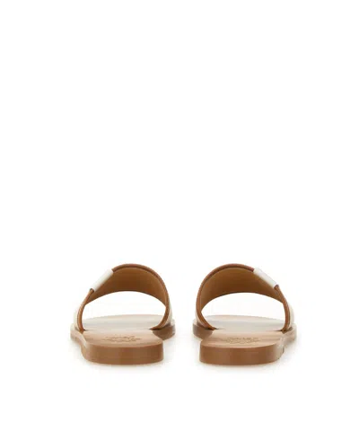 Bally Logo Patch Open-toe Slides In Brown