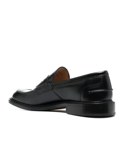 Tricker's Leather Loafers In Black