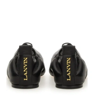 Lanvin Women's Lace Up Slipper Sandal In Black