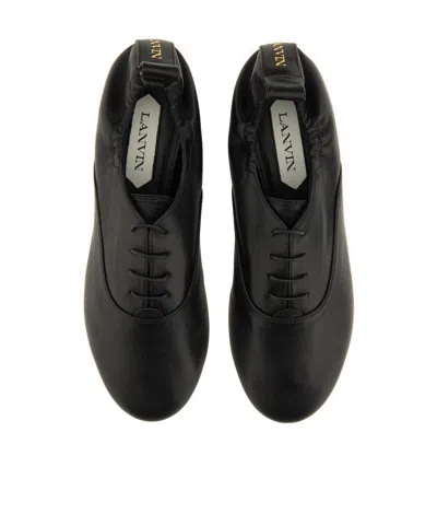 Lanvin Women's Lace Up Slipper Sandal In Black