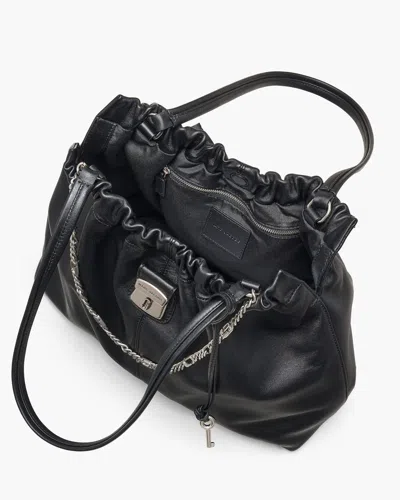 Marc Jacobs Cristina Tote With Chain Embellishments And Drawstring Closure In Black