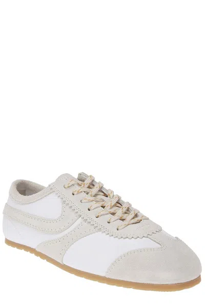 Dries Van Noten Leather Sneaker In White