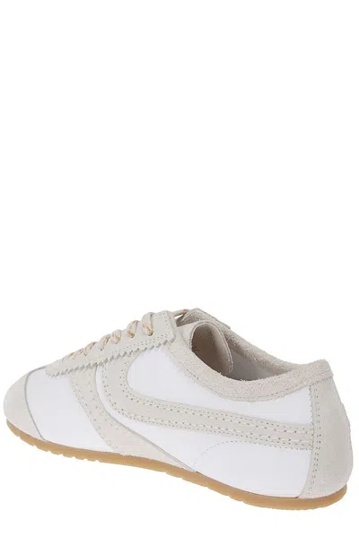 Dries Van Noten Leather Sneaker In White