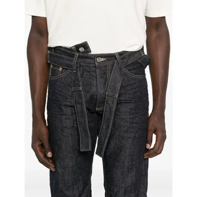 Dsquared2 Dsquared Blue Denim Dsquared X Magliano Butch Jeans In Black