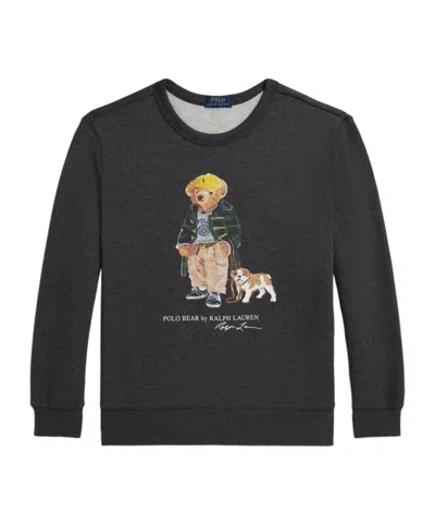 Polo Ralph Lauren Kids Polo Bear Crewneck Sweatshirt In Gray