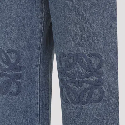Loewe Anagram Baggy Jean In Blue