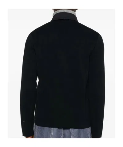 Herno Tailored Jacket With Chest Pockets And Long Sleeves In Blue