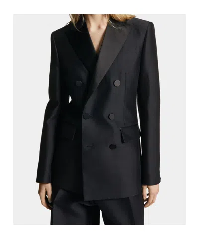 Dsquared2 Double-breasted Suit In Black