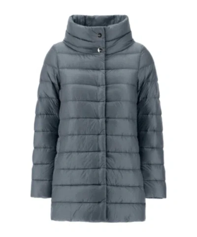 Herno Turtleneck Down Jacket In Gray