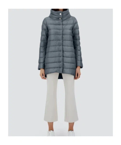 Herno Turtleneck Down Jacket In Gray