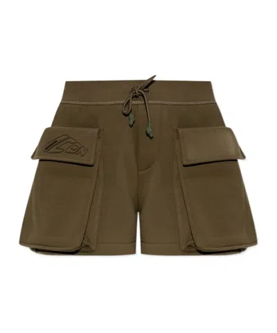 Dsquared2 Pocket Drawstring Shorts In Green