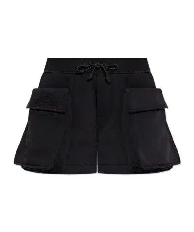 Dsquared2 Flap Pocket Drawstring Shorts In Black