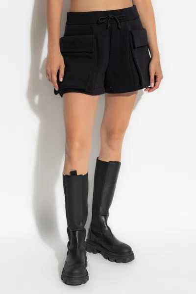 Dsquared2 Flap Pocket Drawstring Shorts In Black
