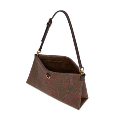 Etro Arnica Mini Shoulder Bag With Paisley Print In Multi