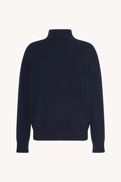 The Row Tobia Jacket In Cashmere In Blue