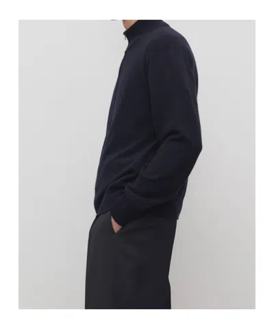 The Row Tobia Jacket In Cashmere In Blue