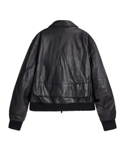 Y-3 Leather Jacket In Black