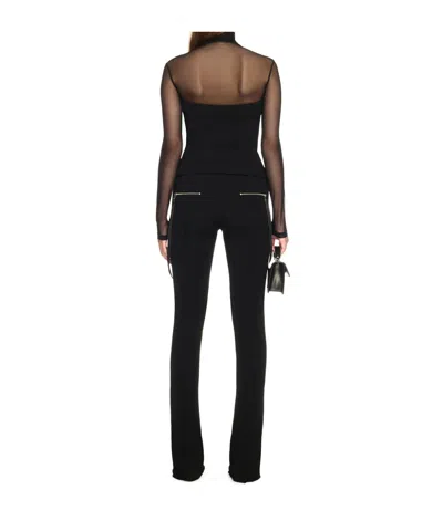 Off-white Black Britney Pants With Zip In Black