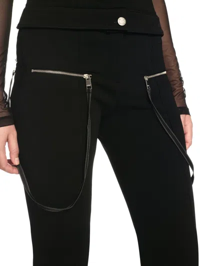 Off-white Black Britney Pants With Zip In Black