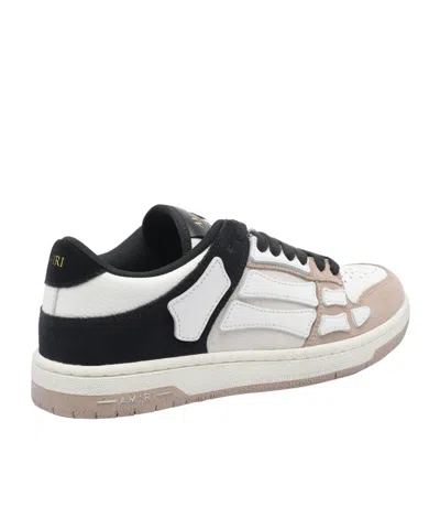 Amiri Low Top Distressed Sneakers In White