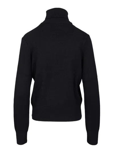 Ami Alexandre Mattiussi Ami Paris Black Wool Sweater In Black
