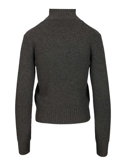 Ami Alexandre Mattiussi Fine Knit Cashmere Sweater With Classic Crew Neckline In Black